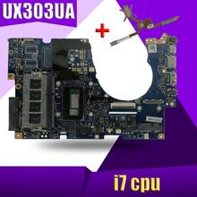 For ASUS UX303UA UX303U UX303UB U303U Laptop motherboard Mainboard test ok GM 4GB RAM i7-4500U CPU  sed-Heatsink 2024 - buy cheap