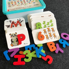 Baby early education puzzle digital alphabet teaching aid pairing puzzle parent-child game children cognitive teaching aids gift 2024 - buy cheap