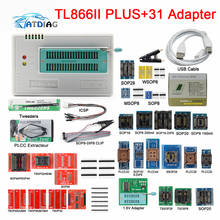 Newest Original  V10.55  TL866II Plus Universal Programmer+31 Adapters+SOP8 IC Clip High speed Flash EPROM Programmer 2024 - buy cheap