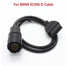 For BM W ICOM D Cable ICOM-D Motorcycles Motobikes 10 Pin Adaptor 10Pin To 16Pin OBD2 OBDII Diagnostic Cable I-COM A2 tool cable 2024 - buy cheap