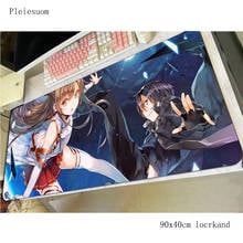 sao mouse pad gamer cute mousepad 900x400x4mm rubber desk mat hot sales gaming accessories pc game keyboard mats oversized 2024 - buy cheap