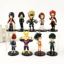 9pcs/set 7.5-9.5cm My Hero Academia Figure Toys Izuku Midoriya Todoroki Shoto Bakugo Katsuki PVC Cute Mini Model Dolls 2024 - buy cheap