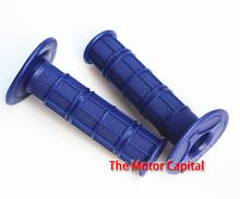 Blue Motorcycle protaper DIRT PIT BIKE MOTOCROSS HAND LEBAR RUBBER GEL Handle Grips W/ BAR END brake hands Handle full color 2024 - buy cheap