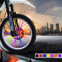 72Pcs/Pack Bike Wheel Spoke Protector Colorful Motocross Rims Skins Covers Off Road Bike Guard Wraps Kit Motorcycle Bike Guard 2024 - buy cheap