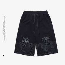 Techwear-pantalones cortos con cintas reflectantes para hombre, pantalón de estilo Hip Hop, táctico, informal, con bolsillos, para verano 2024 - compra barato