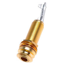 Brass Threaded Cylinder Jack For Guitar Endpin Output Jack Golden Accessory 2024 - buy cheap