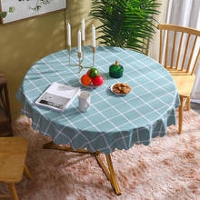 Round pvc round table cloth, waterproof and oil-proof disposable table cloth, fabric plastic table cloth, tea table cloth table 2024 - buy cheap