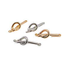 White K Gold Eardrop Stick Earring Accessories Connectors Pendant Necklace Charms Jewelry Components Diy Handmade Material 8pcs 2024 - buy cheap