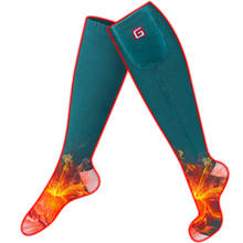 Qilove 3.7 v inverno unisex bateria aquecida meias kit elétrico recarregável para dormir interno, esportes ao ar livre 2024 - compre barato