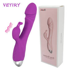 VETIRY G Spot Dildo Vibrator for Woman Rabbit Vibrator Clitoris Stimulator Dual Vibration Female Masturbation 12 Speed Sex Toys 2024 - buy cheap