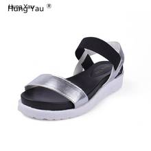 Hung Yau Summer Style Shoes Sandals Women Open Peep-Toe Flat Shoes Roman Sandals Women Shoes Sandalias mujer sandalias Size 9 2024 - buy cheap