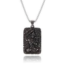 Retro Buddha Pendant Buddhist Necklace Religious Stainless Steel Necklaces for Men Women Jewelry SP0553 2024 - buy cheap