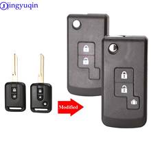Jingyuqin-carcasa de llave para Qashqai Nissan Micra Navara Almera Note, 10PS, 2/3 botones, Fob, entrada sin llave 2024 - compra barato