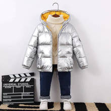 Зимняя парка для маленьких мальчиков и девочек, с длинным рукавом и капюшоном, водонепроницаемое уличное пальто, пуховик, верхняя одежда # g4 2024 - купить недорого