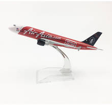 16cm Alloy Metal Air Asia 2007 Airbus 320 A320 Airlines Airplane Model Airways Plane Model Aircraft Red 2024 - buy cheap