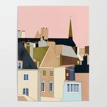 Home Decoration Hd Print Pictures France Houses Shape Wall Artwork Modular Building Poster Canvas Painting For Living Room Frame 2024 - buy cheap