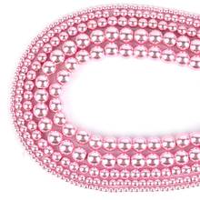 Натуральный розовый камень гематит Круглые бусины для изготовления ювелирных изделий, на возраст 2, 3, 4, 6 мм Spacer Бусины Подходят Diy Для женщин ювелирные изделия, браслеты 15" 2024 - купить недорого