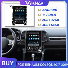 Radio multimedia con GPS para coche, radio con reproductor DVD, pantalla vertical, navegador, FM, para Renault Koleos 2017, 2018, 2019 2024 - compra barato