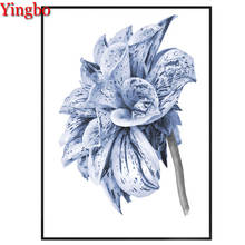 Diy 5D Square Round Diamond Painting Blue Flower Cross Stitch Full Drill Diamond Embroidery Rhinestone Diamond Mosaic Sale 2024 - buy cheap