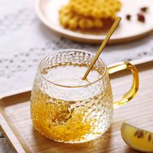 Creative Hammer Pattern Glass Cup Heat-resistant Glass Teapot Drinkware Transparent Handle Breakfast Cup Coffee Tea Milk Mugs 2024 - buy cheap