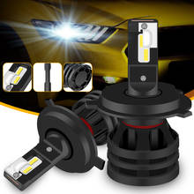 Katur-bombillas LED para faros delanteros de coche, luces Turbo de 12V, 16000LM, H1 H3 H4 H7 H8 H9 H11 HB3 HB4 9005 9006 2024 - compra barato