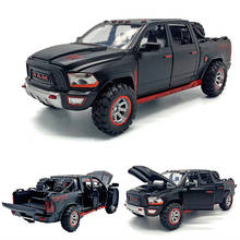 Modelo de coche de aleación de Dodge a escala 1:32, camioneta RamTRX, modelo de coche de Metal, juguetes extraíbles, coches de juguete para niños, regalos coleccionables 2024 - compra barato