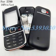 10Pcs/Lot New Full Complete Mobile Phone Housing Cover Case For Nokia 2700 2700c With English Keypad+Logo 2024 - buy cheap