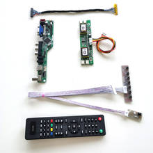 Tarjeta de accionamiento para LTM190EX-L21/L31 VGA, USB, AV, LVDS, 4CCFL, 30 Pines, Teclado + mando a distancia + inversor T.V56, panel LCD, kit de monitor DIY 2024 - compra barato