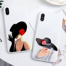 Elegante e nobre mulher sexy caixa de telefone doces cor para iphone 11 12 mini pro xs max 8 7 6s plus x 5S se 2020 xr 2024 - compre barato