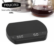 Felicita Small Coffee Electronic Scales With Timer Digital Kitchen Scale High Precision LED Smart Kitchen Scale 2kg/0.1g 2024 - buy cheap