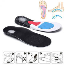 1pair Unisex Solid Silicone Gel Insoles Foot Care for Plantar Fasciitis Heel Spur Sport Shoe Pad Insoles Arch Orthopedic Insole 2024 - buy cheap