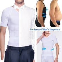 Camiseta modeladora de corpo para homens, camiseta de compressão emagrecedora, colete elástico esculpido, roupa íntima para barriga, cintura, tops de alta qualidade 2024 - compre barato