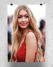 S211 poster personalizado casa de seda deco gigi hadid 01 estrela sexy bela menina modelo arte da parede presente natal 2024 - compre barato