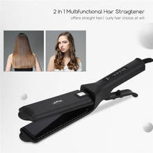 Hair Straightener/Hair Crimper Curler Waver Wide Plate Flat Iron Hair Straightening Corrugated Irons Salon Barber Styling Tool45 2024 - buy cheap