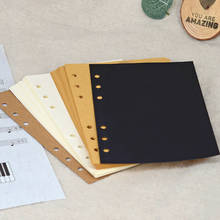 Agenda papel kraft 6-hole loose-leaf bobina notebook organizador a5 a6 a7 sketchbook para pintura de papelaria de escritório escolar 2024 - compre barato