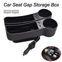 Car Seat Crevice Gaps Storage Box PU Leather Auto Drink for Pockets Organizers Stowing Tidying Universal Container Storage Bag 2024 - buy cheap