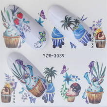 Cake Food Nail stickers art decorations slider adhesive Water Transfer decals manicure lacquer accessoires polish foil 2024 - buy cheap