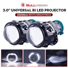Lentes de proyector de 3,0 pulgadas, bombilla LED HID D2S D1S D3S D4S para Ford Mondeo Mk4 3R G5, lente de faro Bi Xenon, 2 uds., Bullvision 2024 - compra barato