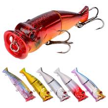 1 pçs topo água popper iscas de pesca wobbler 97mm 11.5g crankbait com 6 # agudos ganchos artificial isca dura peche equipamento de pesca 2024 - compre barato