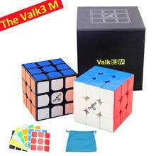 QiYi-Cubo magnético de velocidad profesional para niños, juguete de MoFangGe, Valk3 M, 3x3x3, pegatinas QiYi, Cubo mágico, regalo 2024 - compra barato