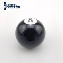 Рукоятка переключения передач Monster 8 Ball 54 мм M12 * 1,25/короткая ручка переключения передач для универсальной машины, акриловая черная 2024 - купить недорого
