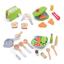 Деревянная кухонная игрушка «сделай сам», ролевая игра, моделирующая модель, набор резки фруктов, овощей, развивающие игрушки, подарок для детей, девочек 2024 - купить недорого