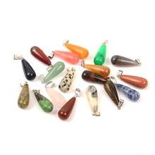 Natural Stone Opal/Malachite Pendant Water Drop Shape Pendants for Jewelry Making DIY Necklace Accessories Size 10*25 mm 2024 - buy cheap