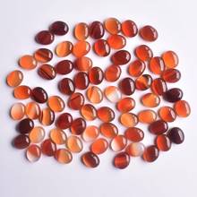 Fashion high quality natural red onyx Oval CAB CABOCHON 8x10mm stone beads for jewelry making wholesale 50pcs/lot free shipping 2024 - buy cheap