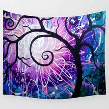 Simsant Mandala Tapestry Feather Trippy Colorful Tree Art Wall Hanging Tapestries for Living Room Bedroom Home Blanket Decor 2024 - buy cheap