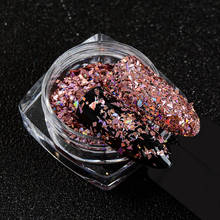 Mtssii-esmalte de uñas holográfico, lentejuelas, oro rosa, 1 caja, 0,5g 2024 - compra barato