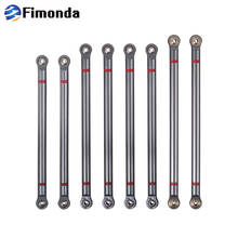 8pcs Aluminum Alloy Threaded Aluminum Link with M3 Rod End Set 313mm Wheelbase for 1/10 RC Crawler Car Axial SCX10 Upgrade Parts 2024 - buy cheap