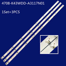 1Set=3PCS 770MM LED Backlight strip 8 leds For Philips 43‘’ TV K430WDD1 A3 4708-K43WDD-A3117N01 43LFA69K 43PFF5664/T3 2024 - buy cheap