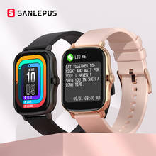 Новинка 2021, умные часы SANLEPUS, Водонепроницаемый Фитнес-браслет для мужчин и женщин, умные часы с пульсометром, GTS 2, для Android и iOS 2024 - купить недорого