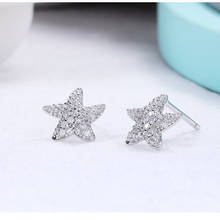 s925 sterling silver star embellishment necklace earrings European and American fashion and elegant festival engagement gift of 2024 - buy cheap